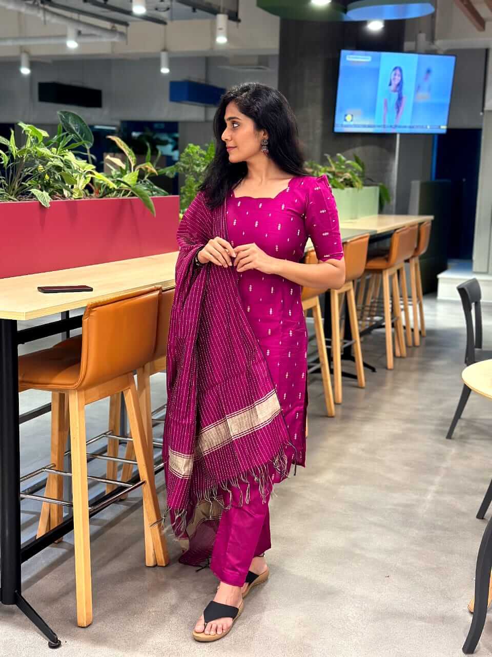 Wine raw Silk