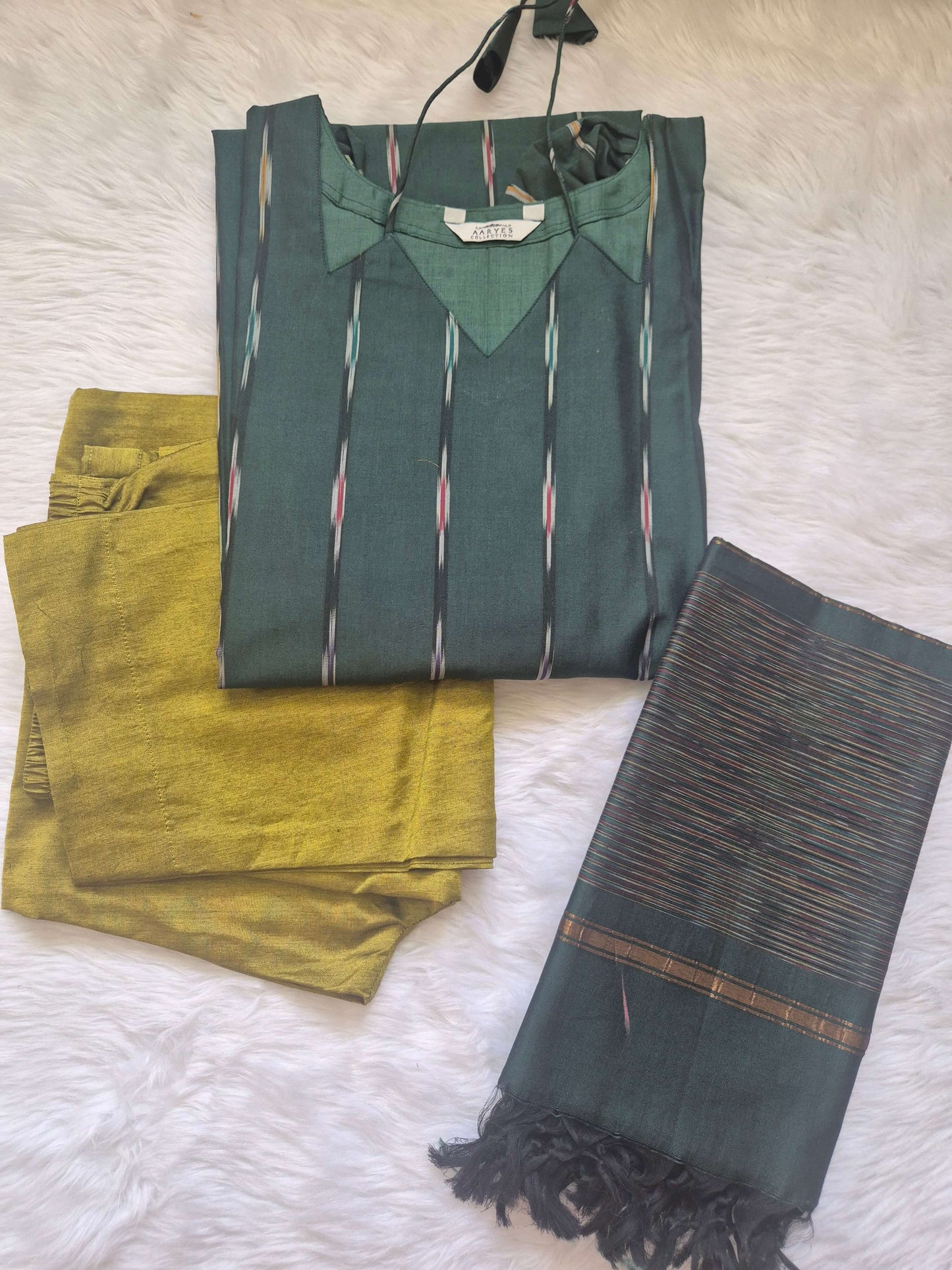 Knot Neck Silk Salwar