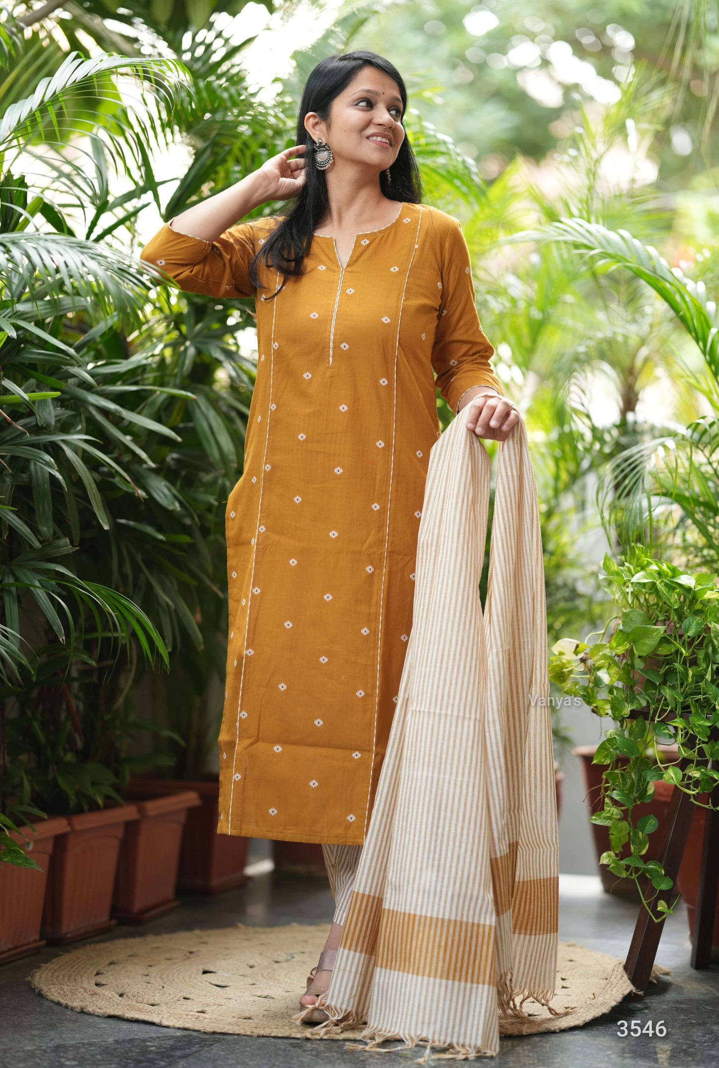Mustard Naryani Handloom