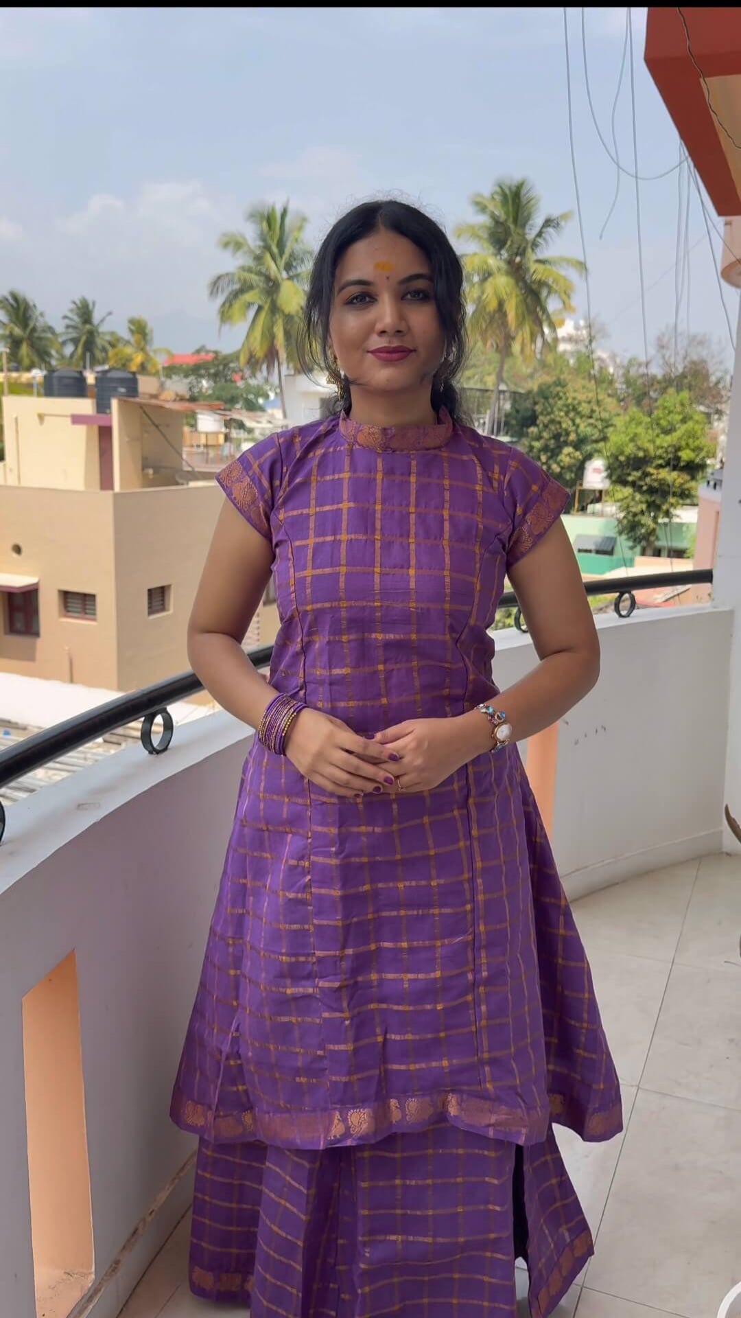 Traditional Skirt and top with cap sleeves