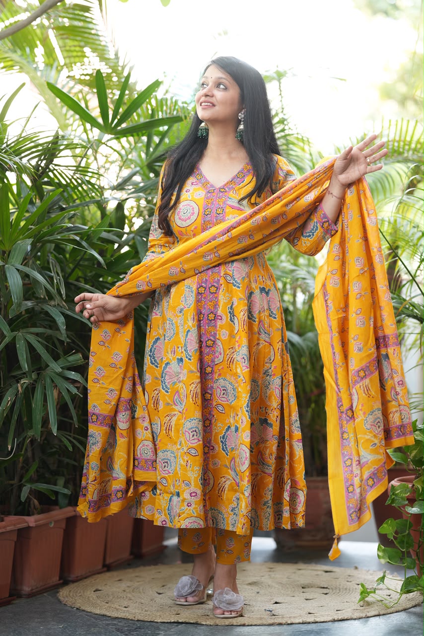Mustard Floral print