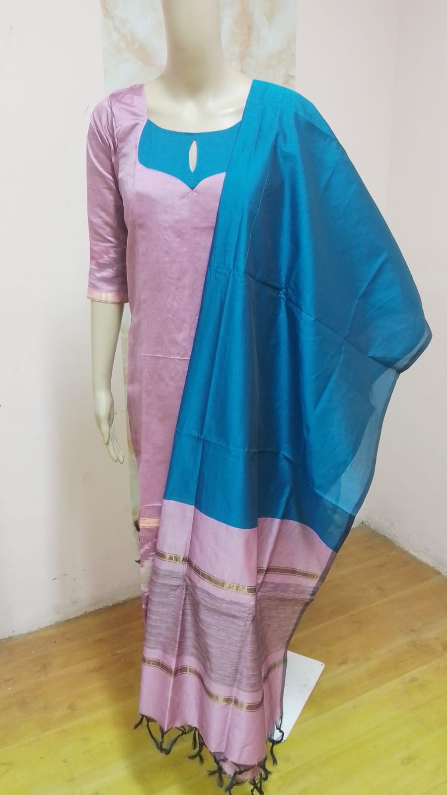 Patch work Silk Salwar