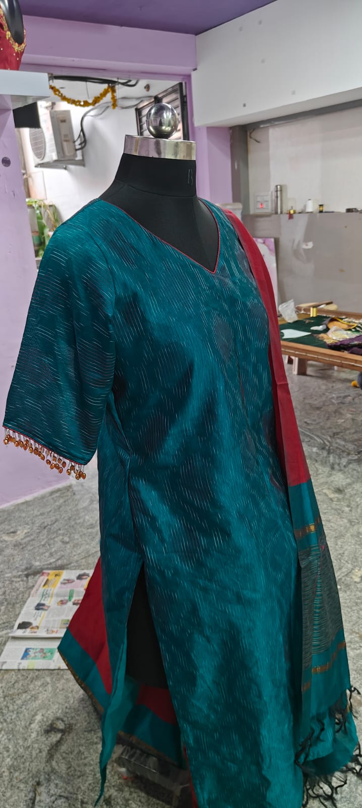 Silk Salwar with Hangings
