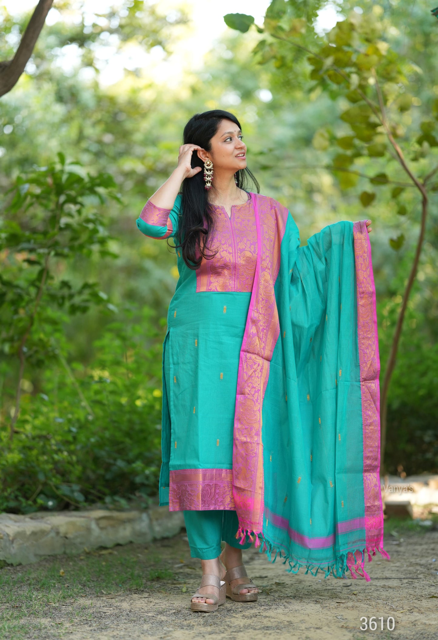 Kanchi Cotton Rama Blue