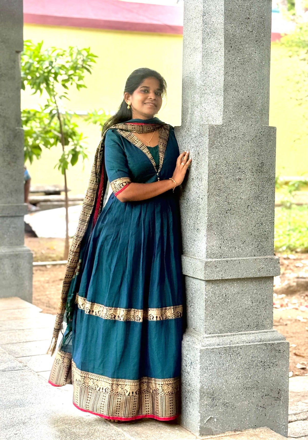 Narayanpeth Layered Anarkali