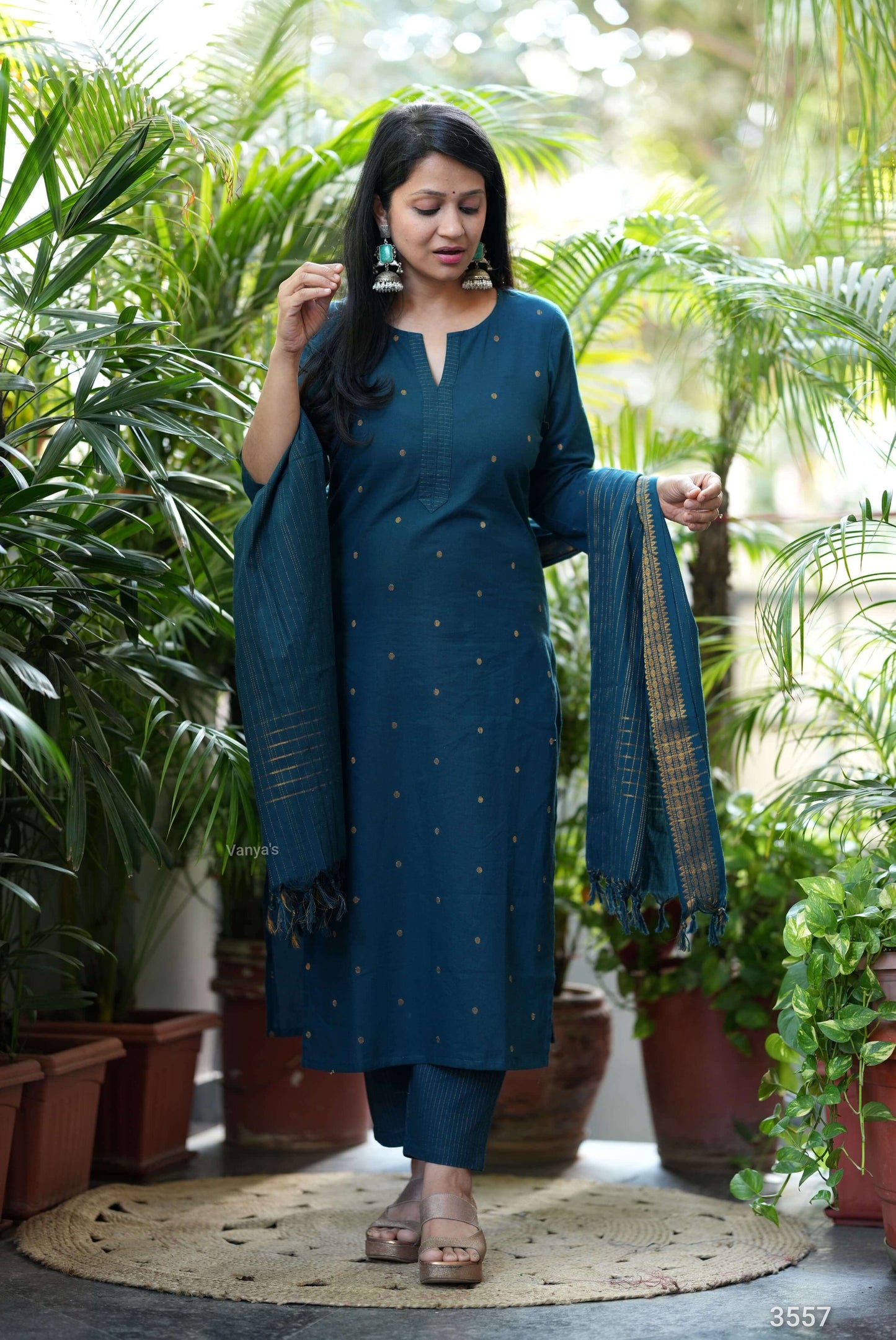 Rama Blue Chettinad handloom