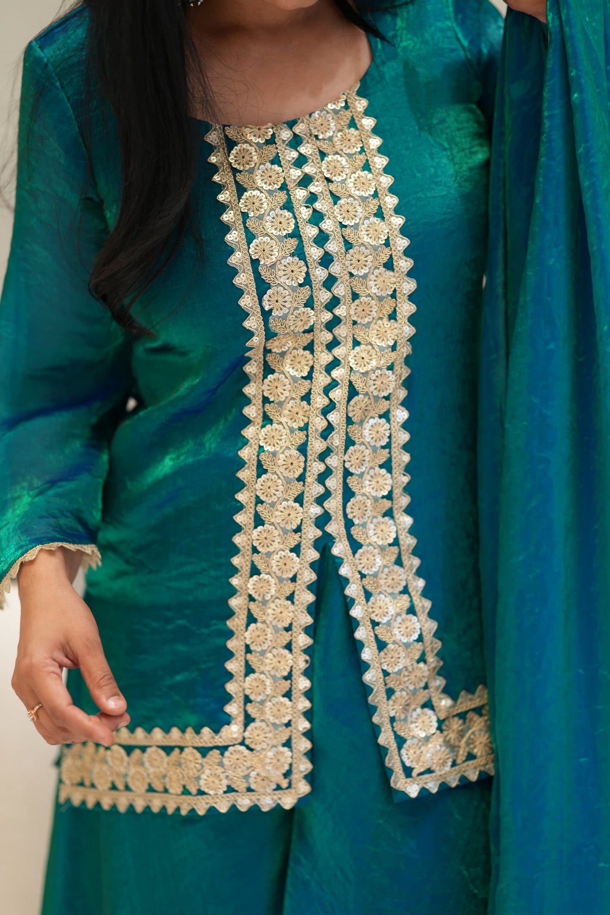 Peacock Bliss Sharara set