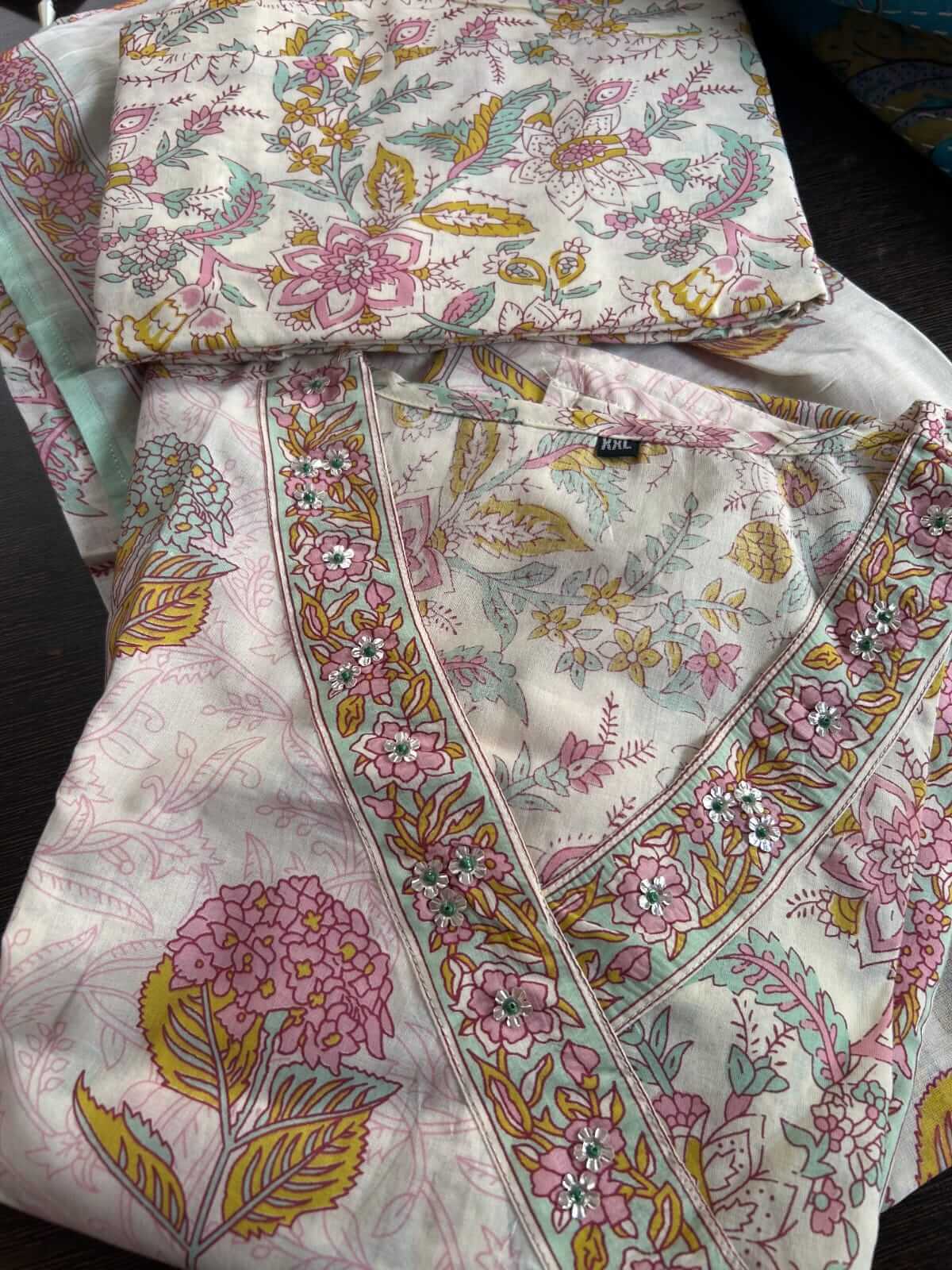 Angrakha style with bead work