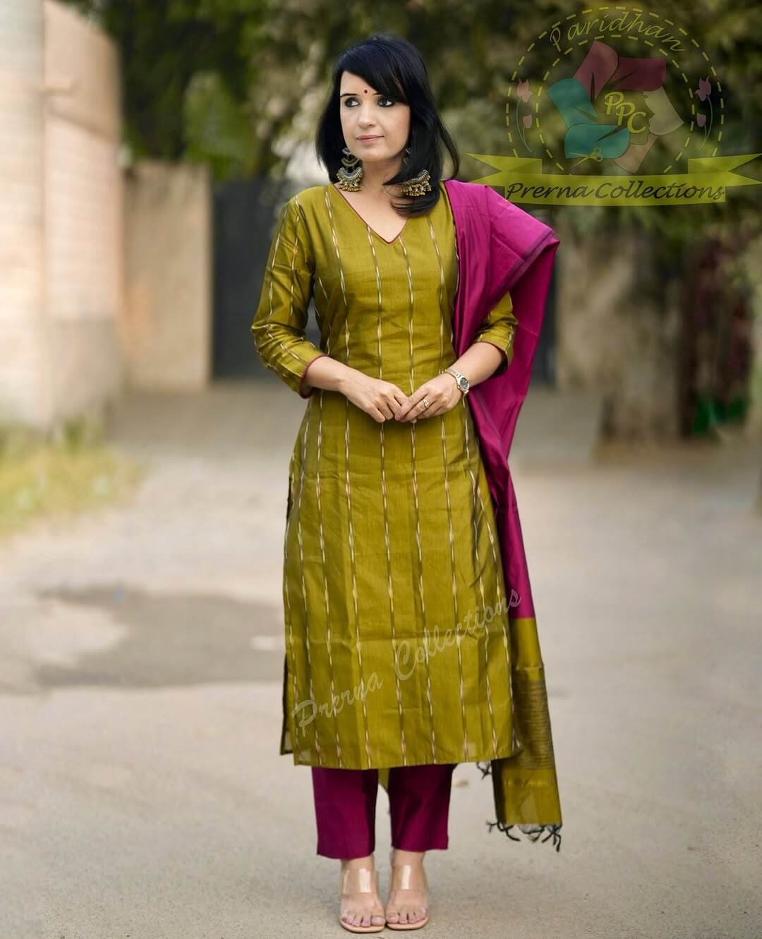 Silk Salwar- Green