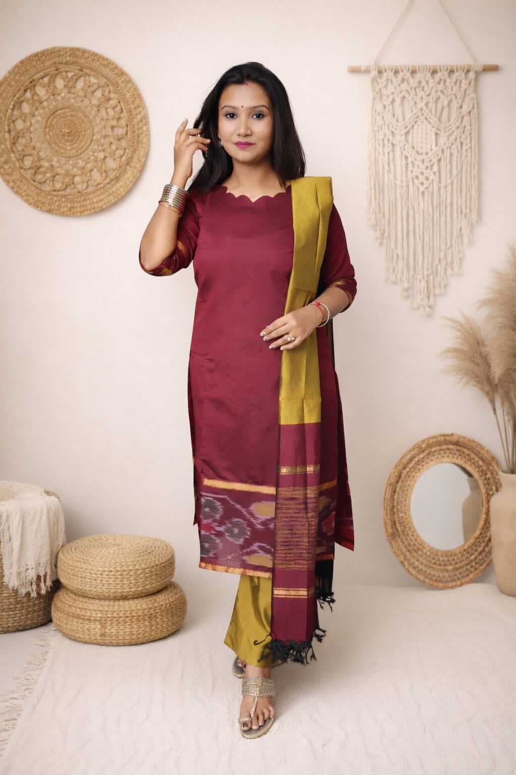 Scalop Silk Salwar