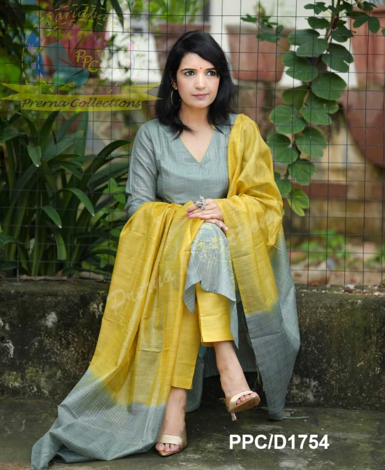 Embroidery with Handloom Weaved