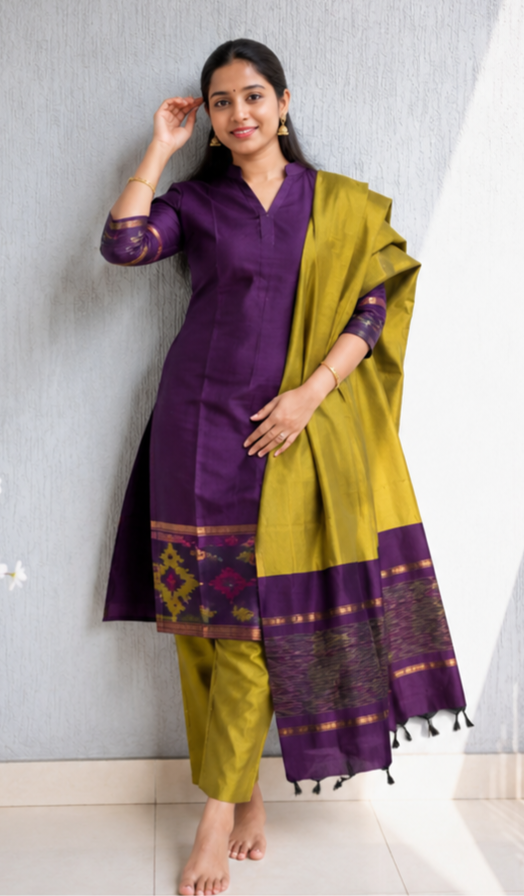 Purple Collar Silk
