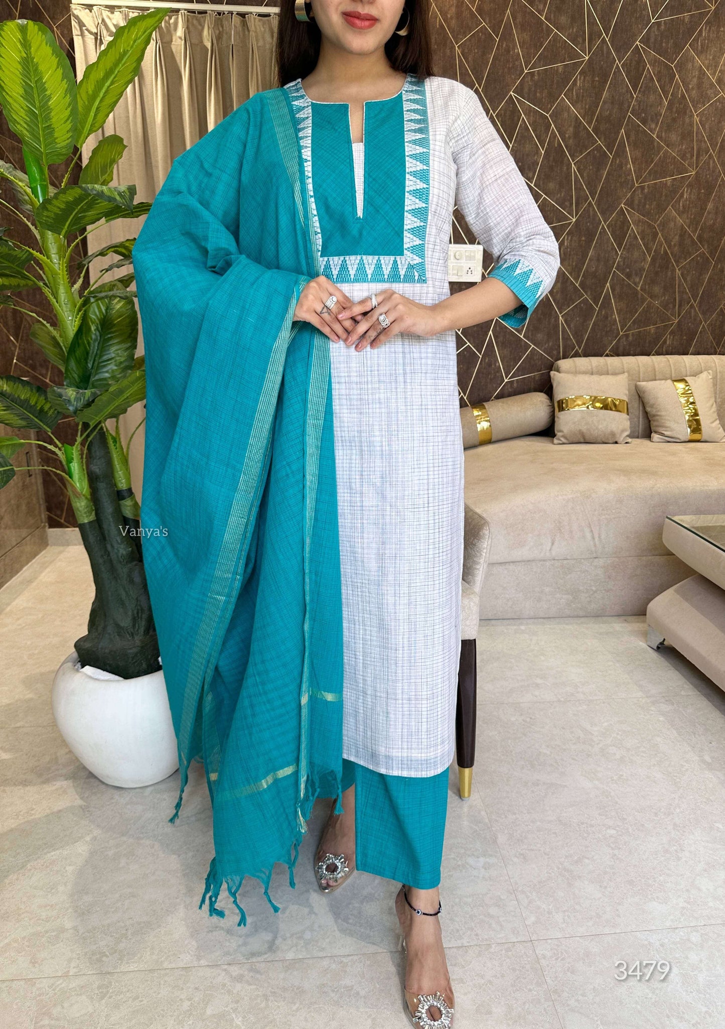 Green Mangalagiri Temple border