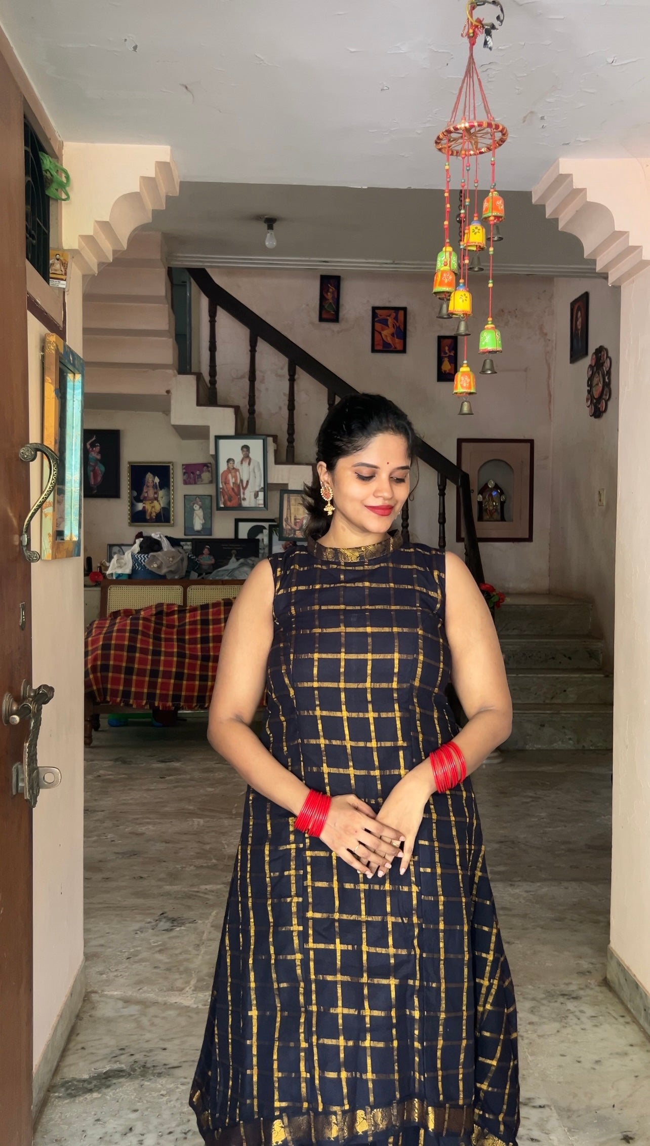 Blue Traditional Skirt & top