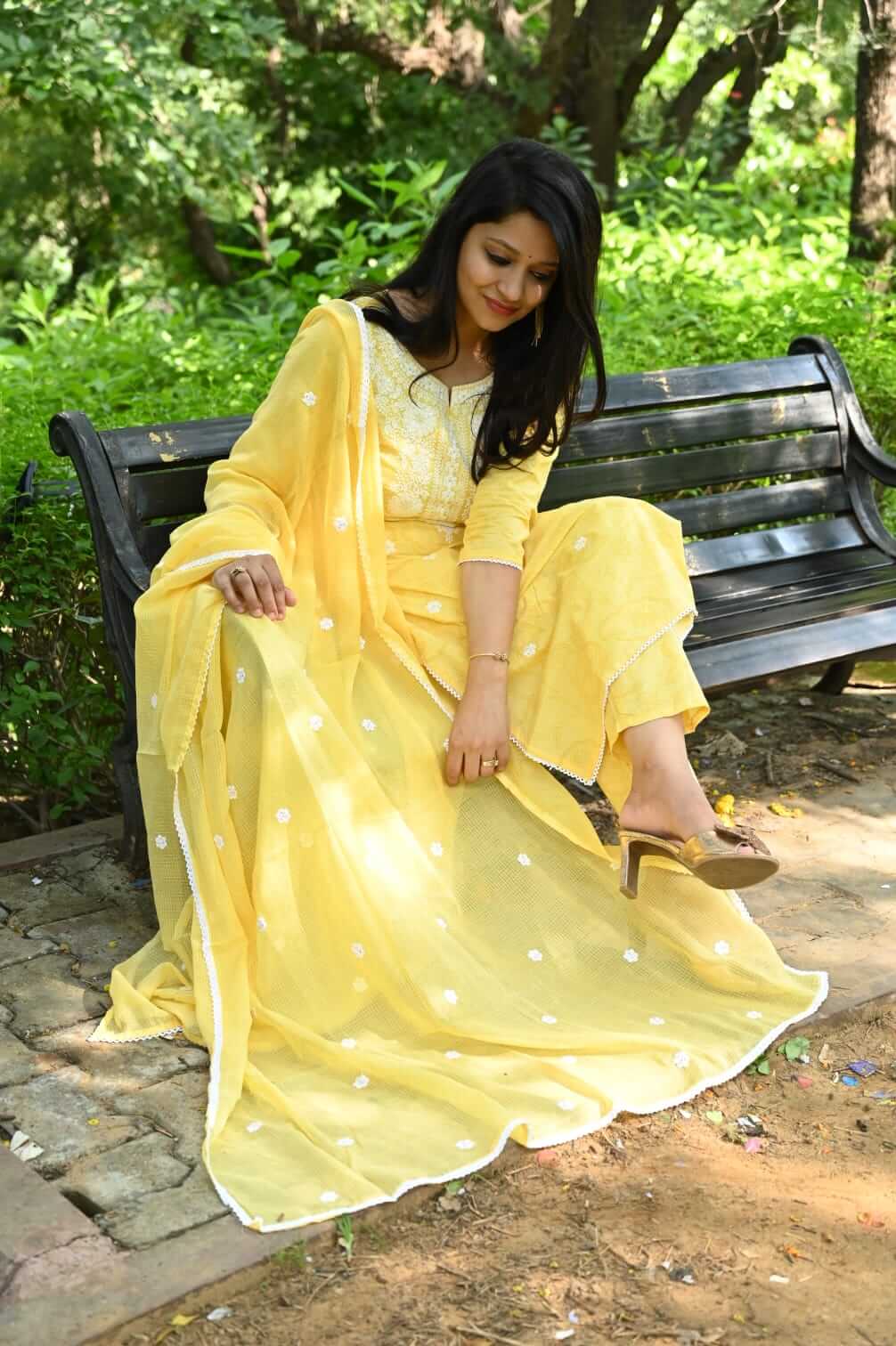 Hand Block Print - Yellow