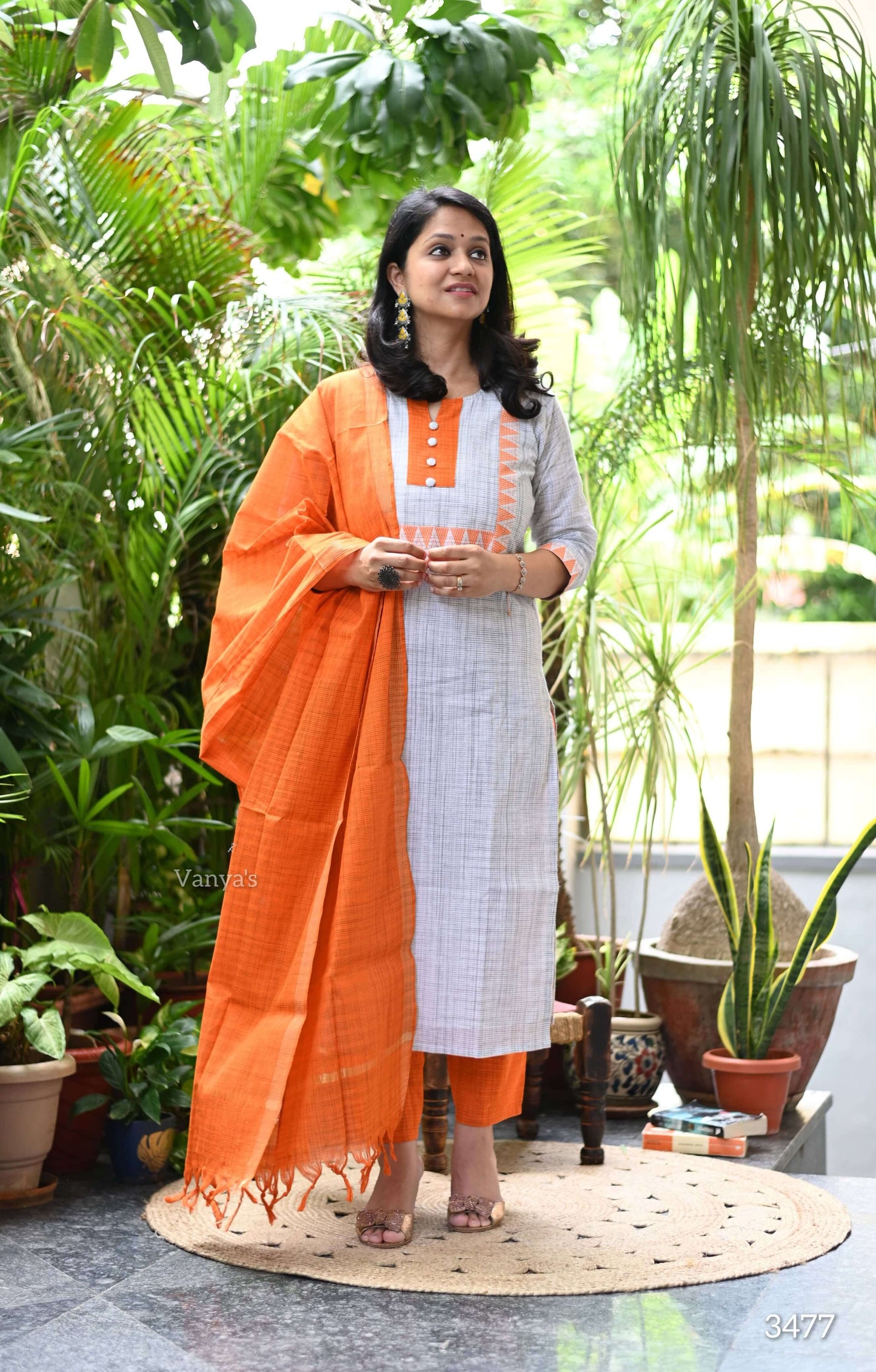 Orange Mangalagiri Temple border
