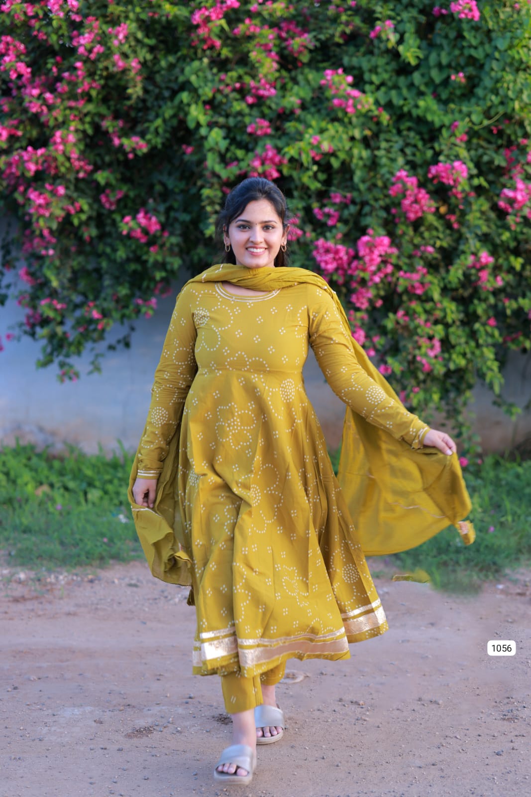 Handblock Anarkali