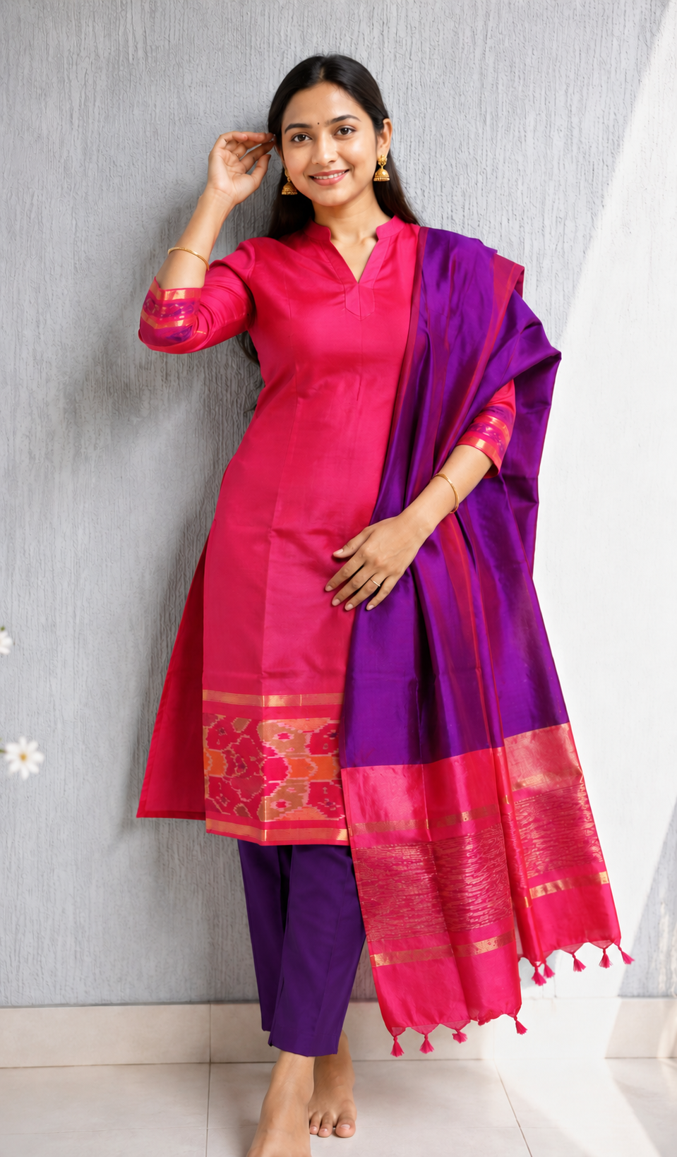 Pink Collar Silk