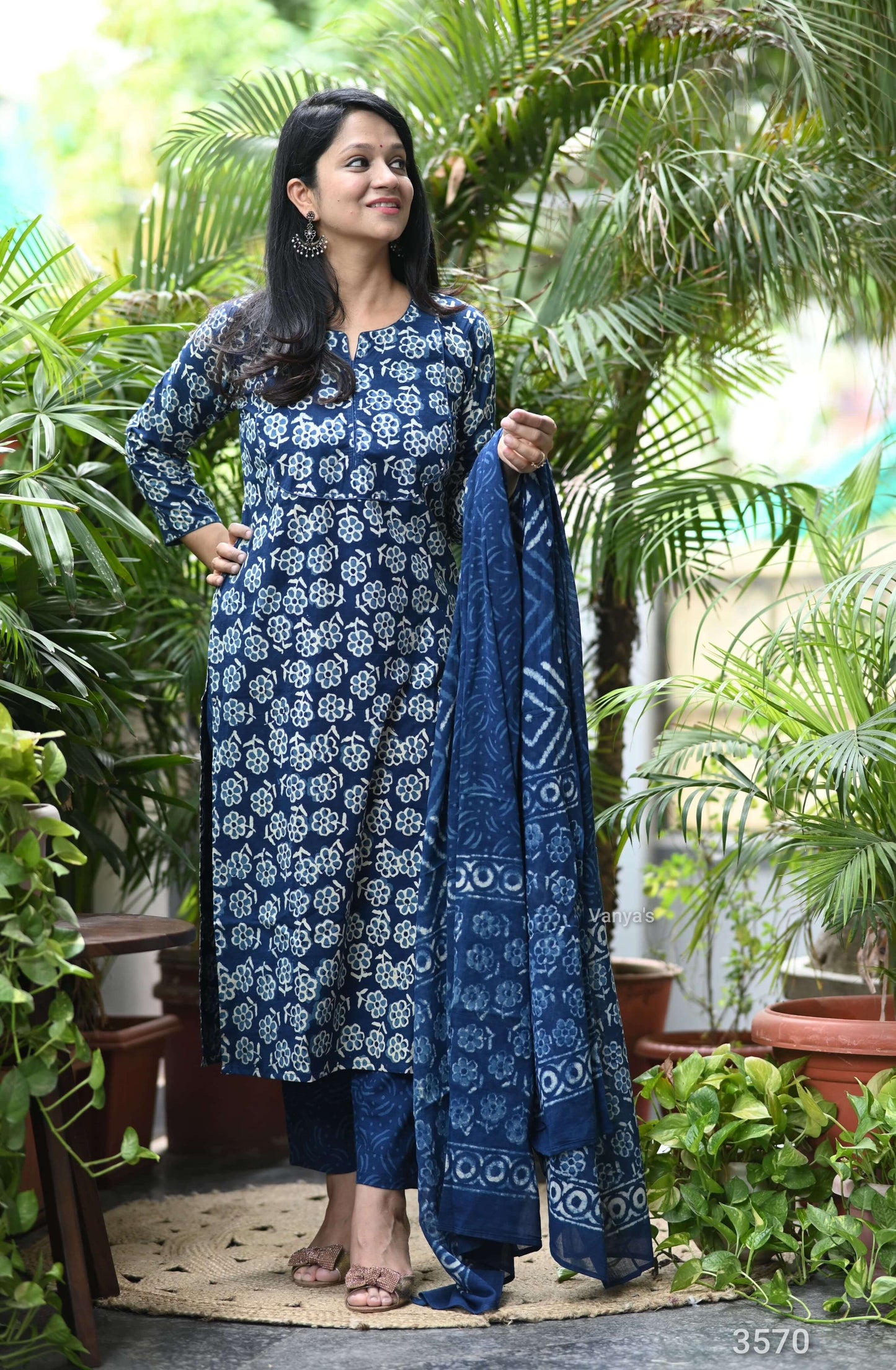 Indigo Handblock set- 3