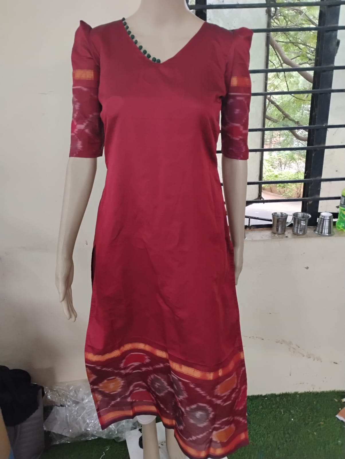 Puff sleeve Pochampally Salwar