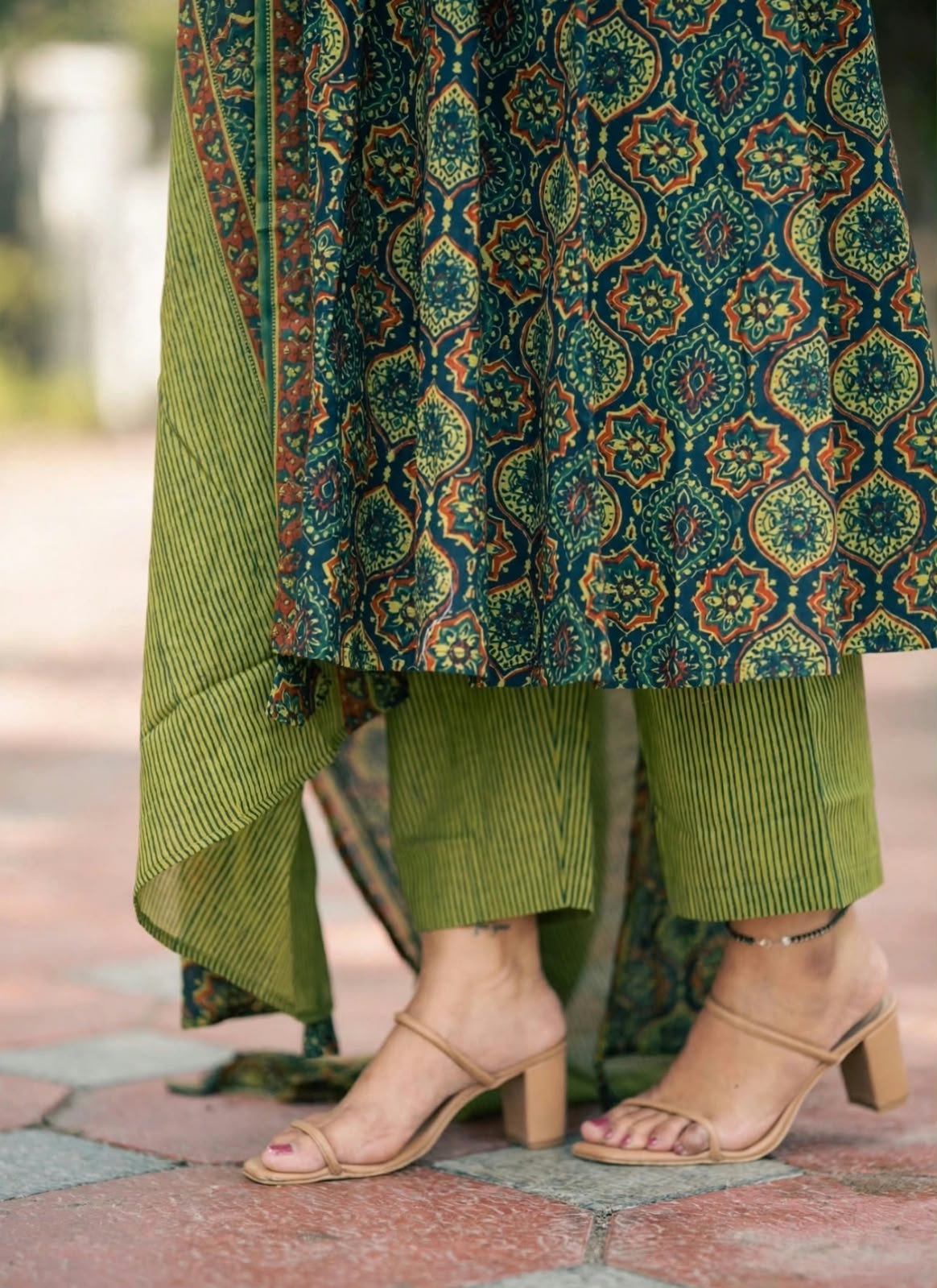 Green Ajrak