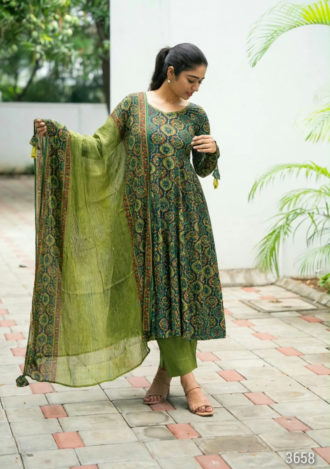 Green Ajrak