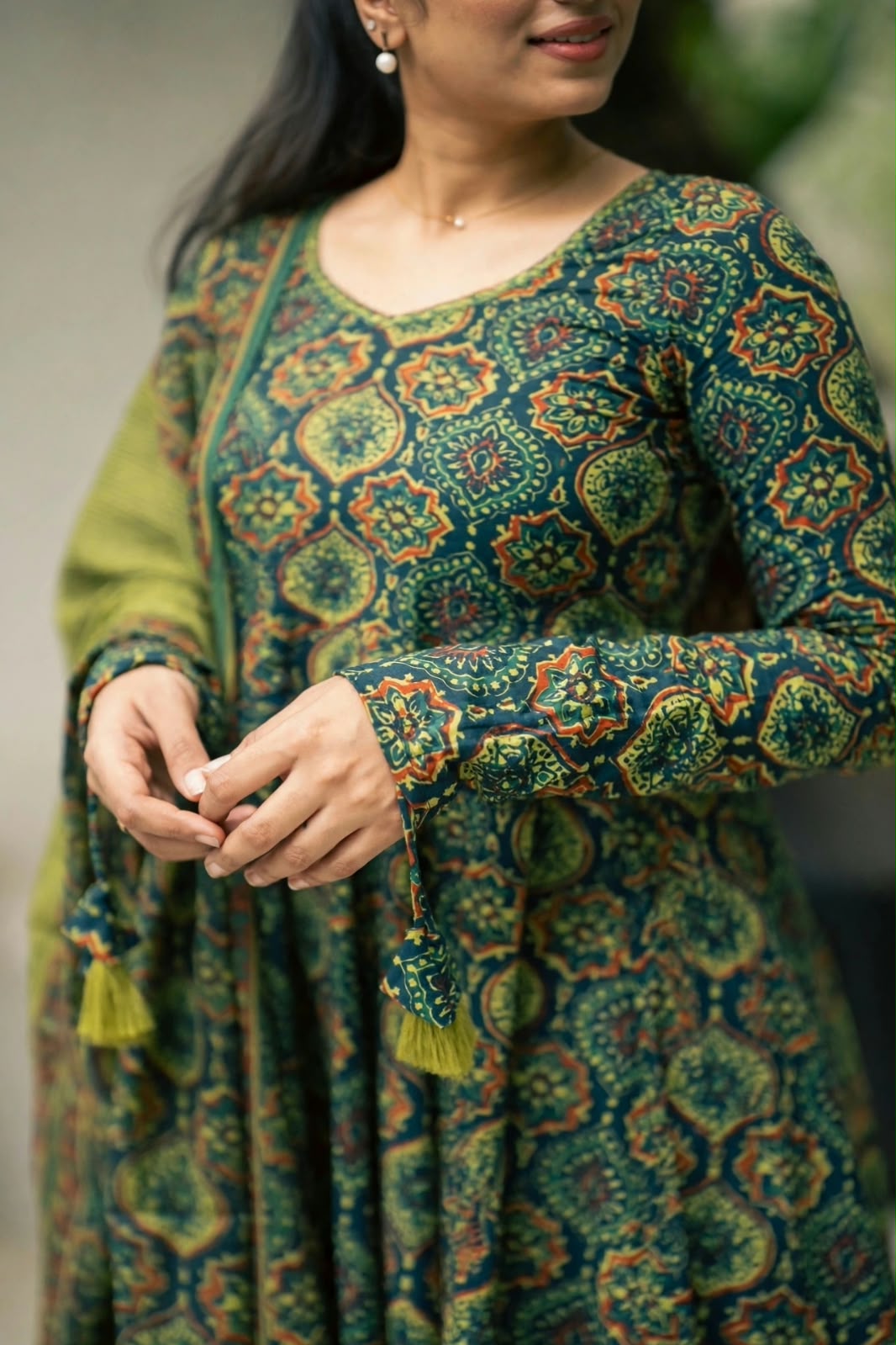 Green Ajrak