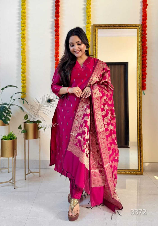 Rani Pink  Banarsi