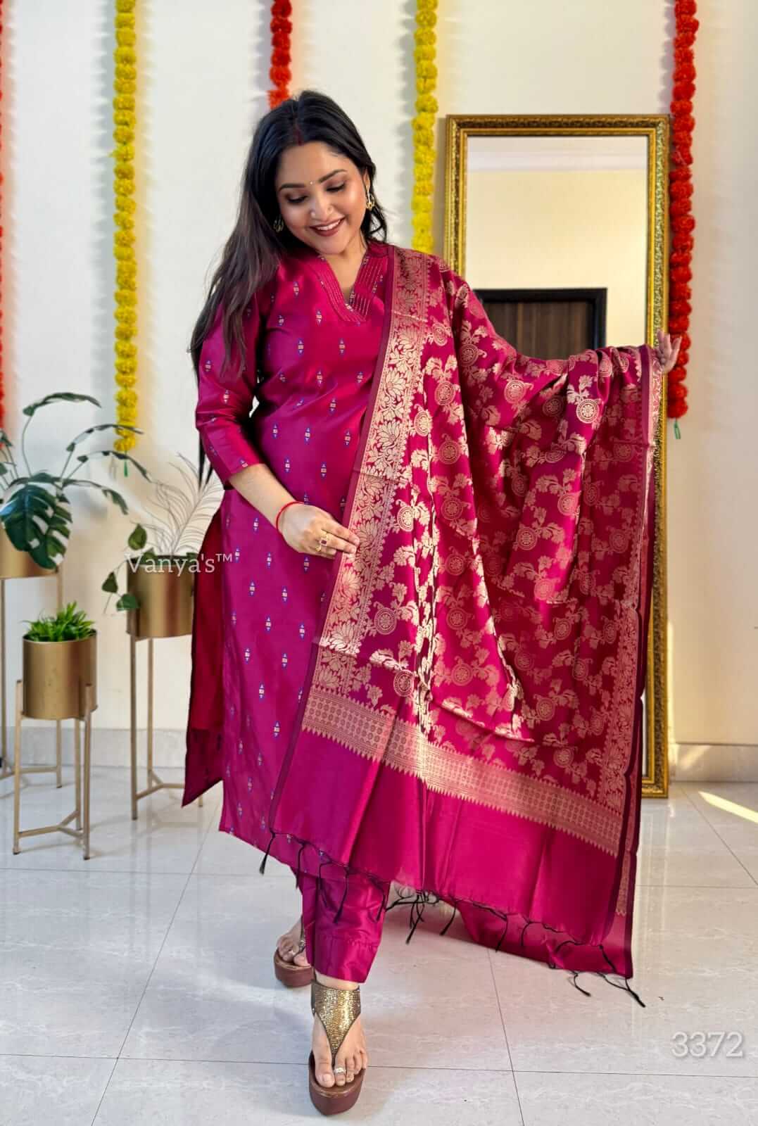 Rani Pink  Banarsi