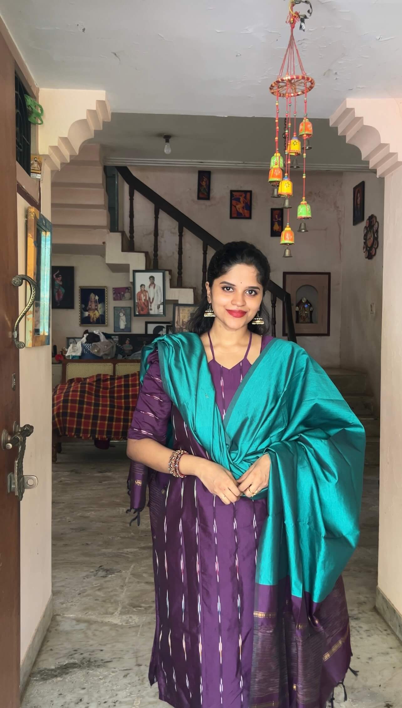 Pochampally Silk Knot neck