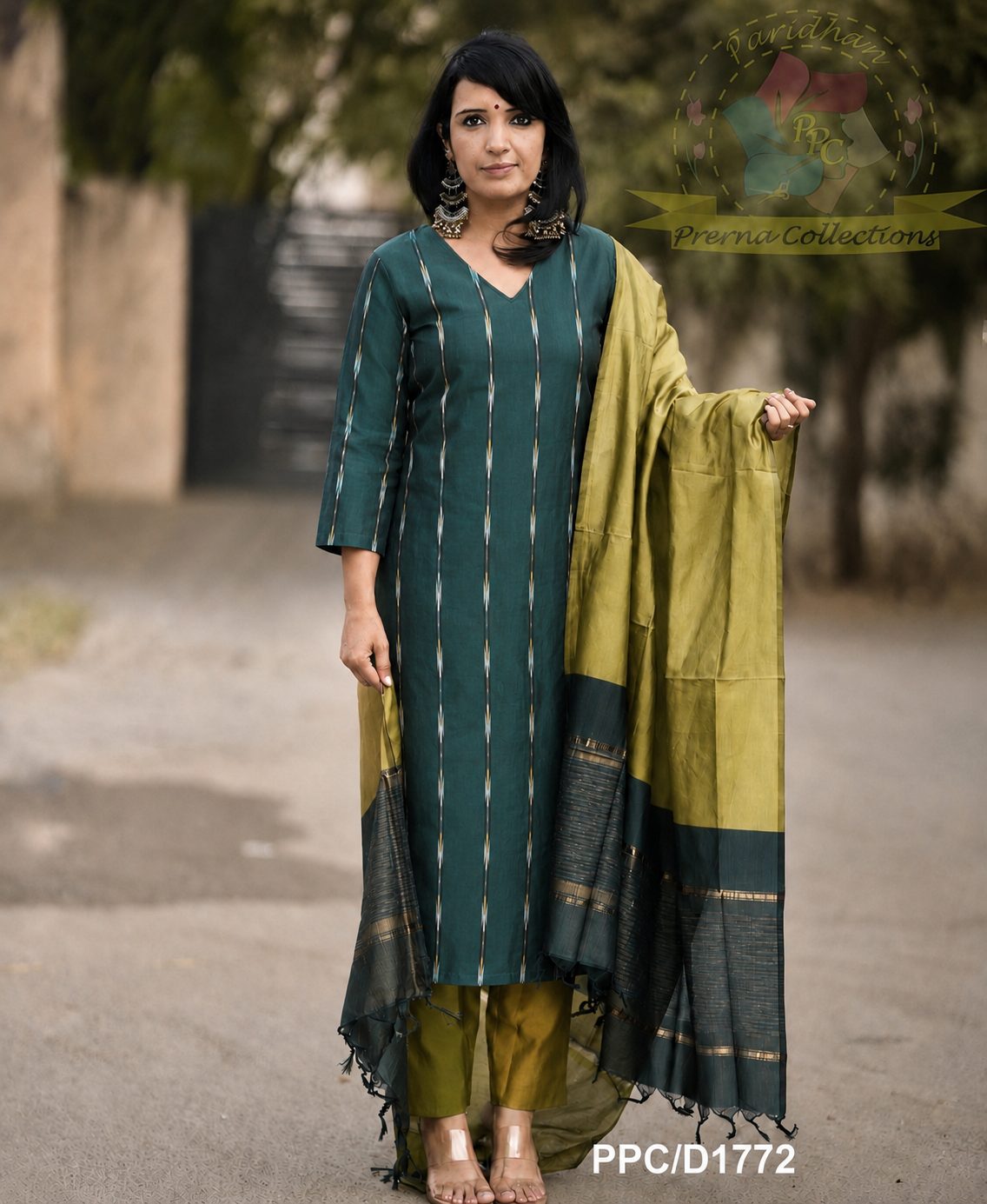 Green Silk Salwar