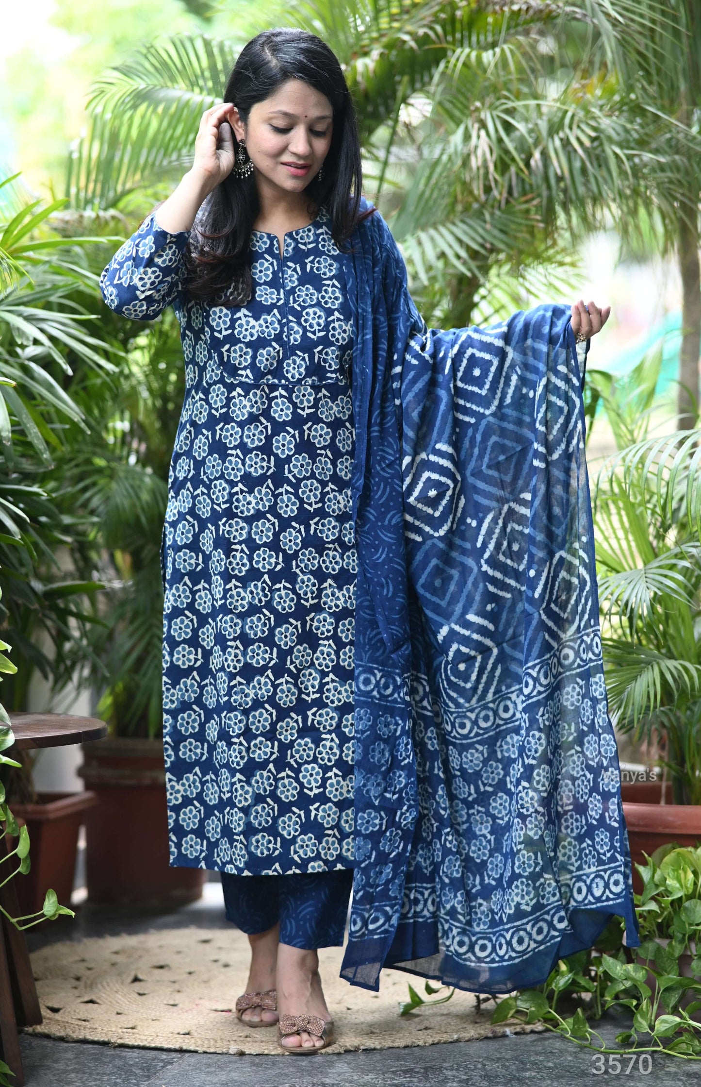 Indigo Handblock set- 3