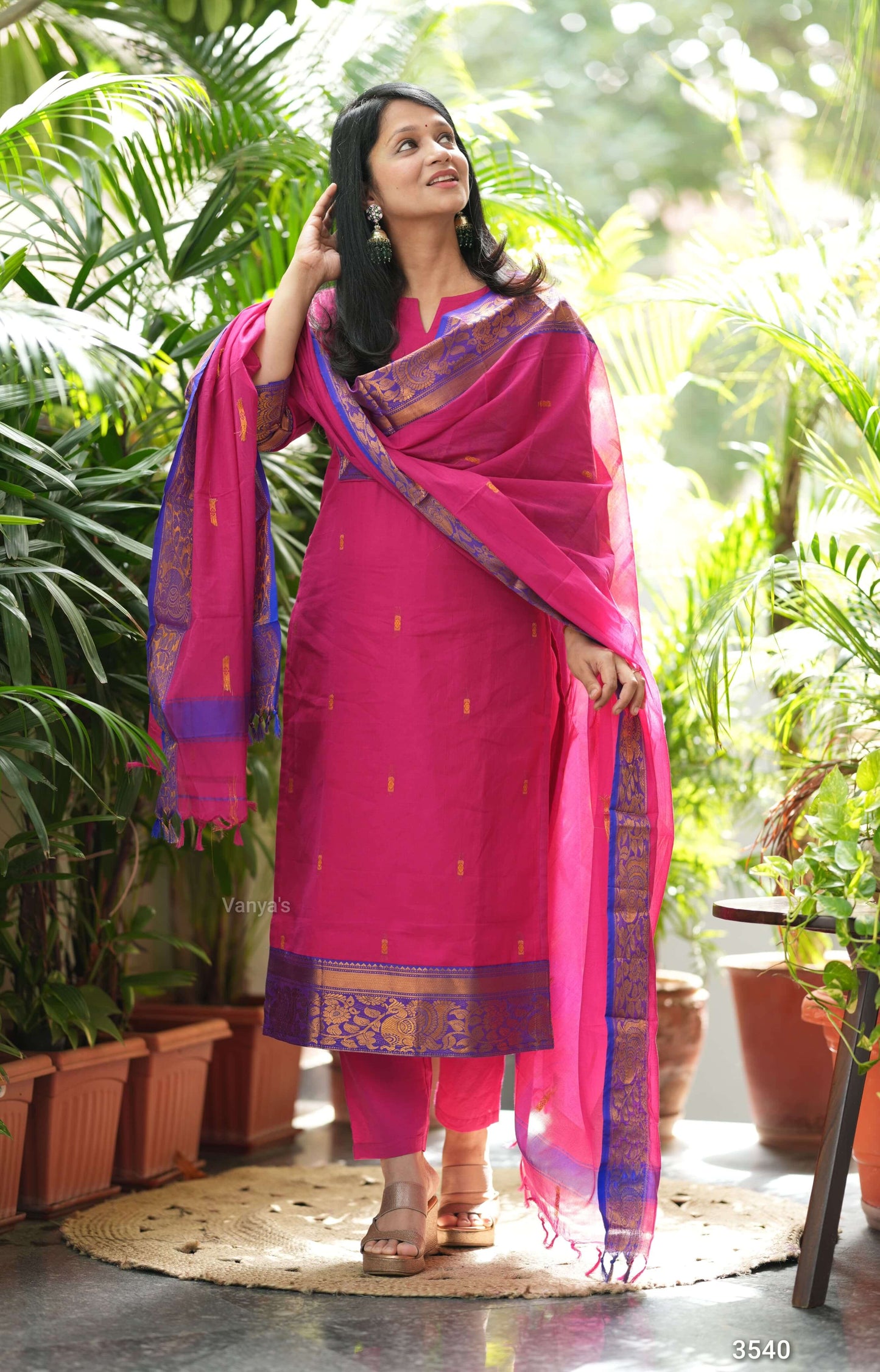 Raani pink Kanchi Cotton