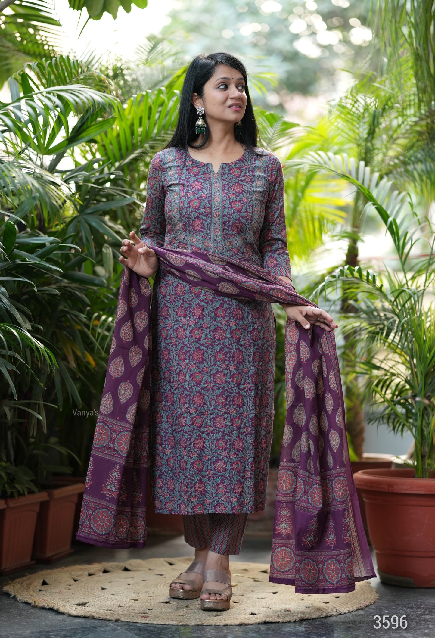 Purple Procelien Print