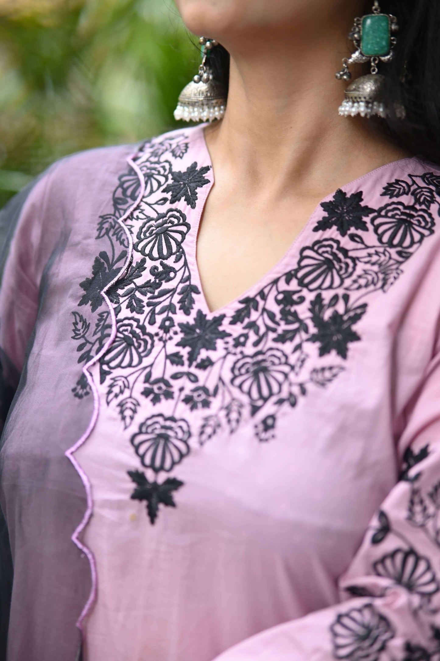 Organz Scalloped Dupatta