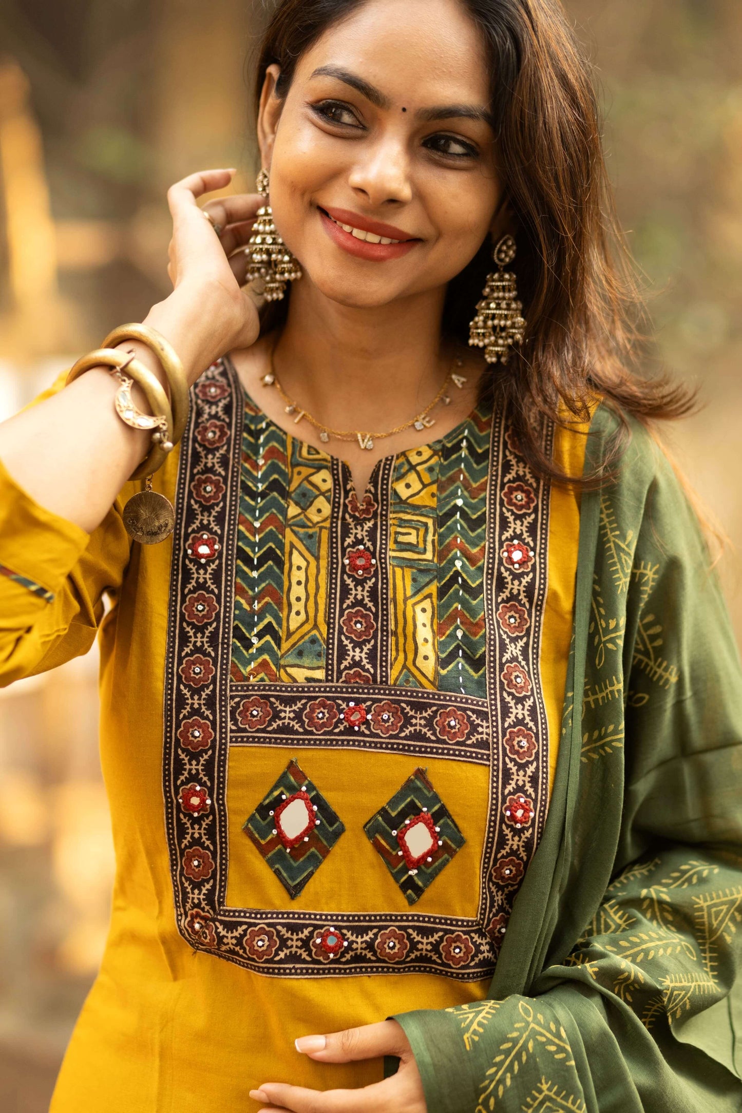 Heritage Cotton Mirror work