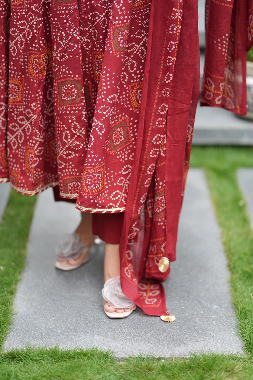 Bandhani Anarkali