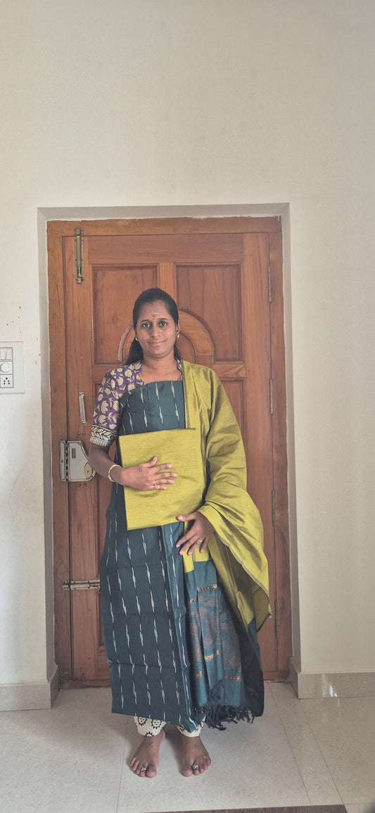 Ikkat Print Pochampally silk