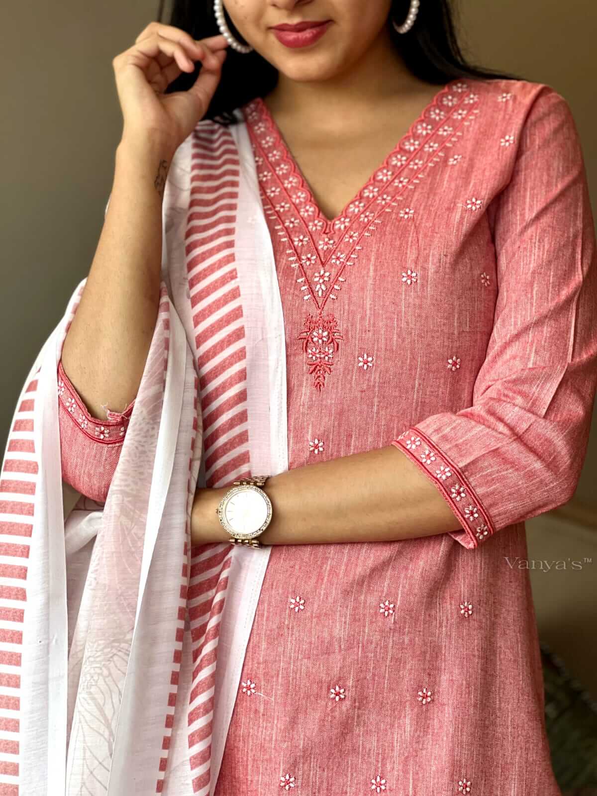 Khadi embroidery