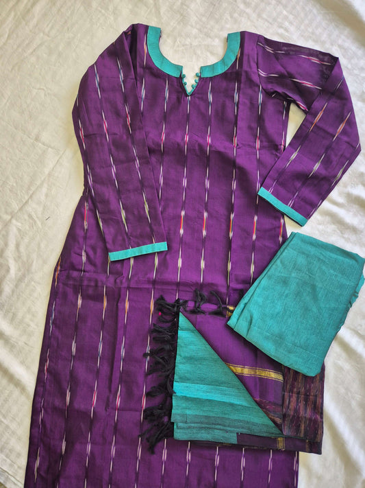 Semi Silk Ikkat Print