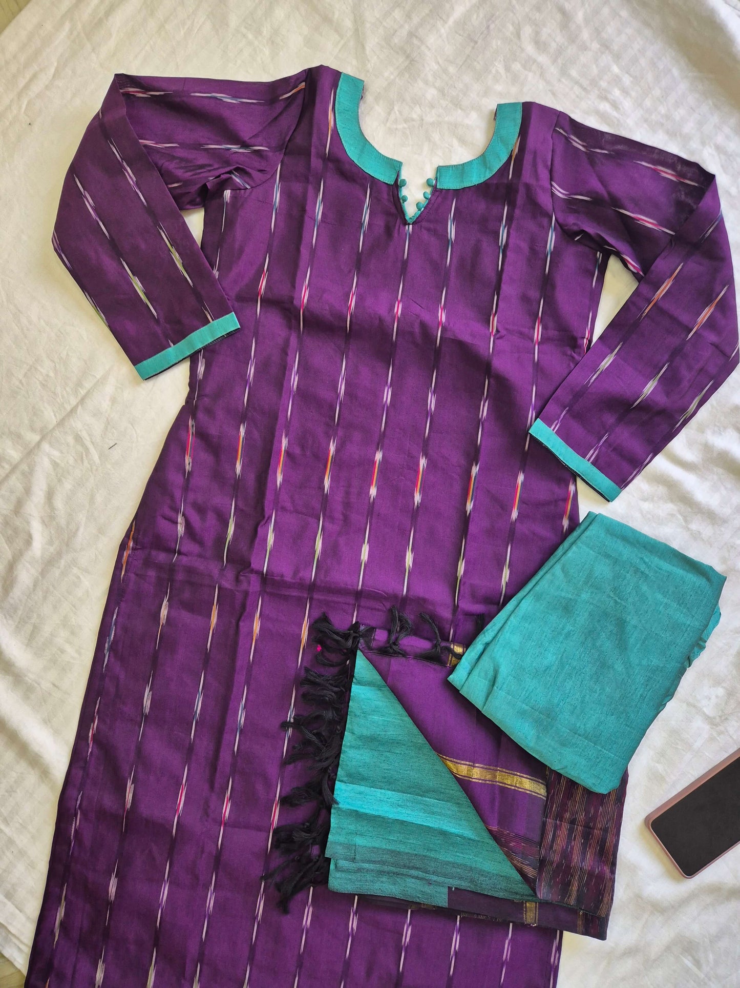 Semi Silk Ikkat Print