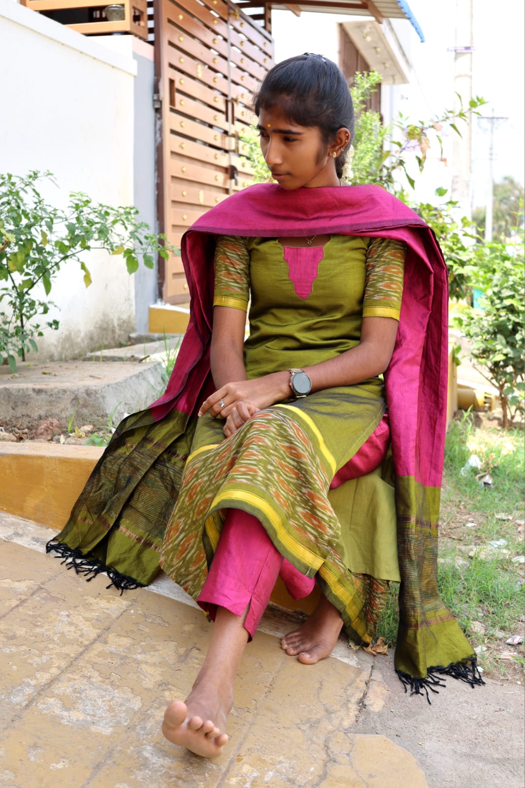 Scallop Silk Salwar