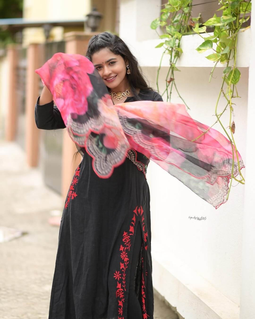 Black set - Organza duppata