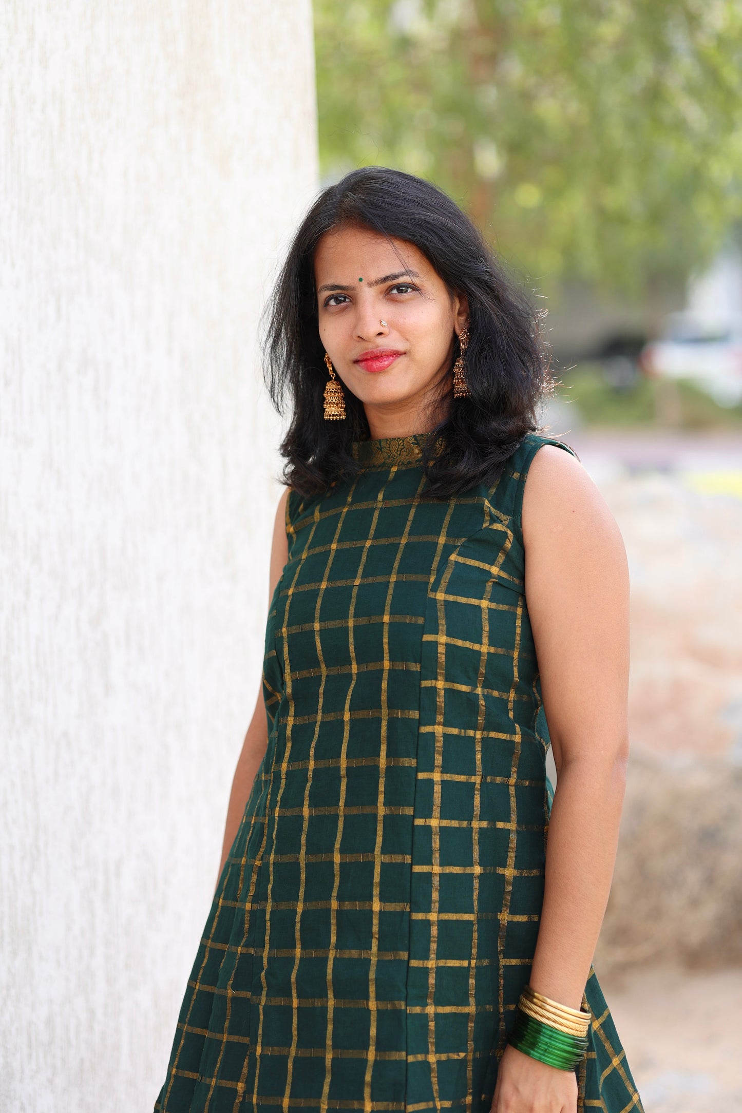 Green Traditional Skirt & top