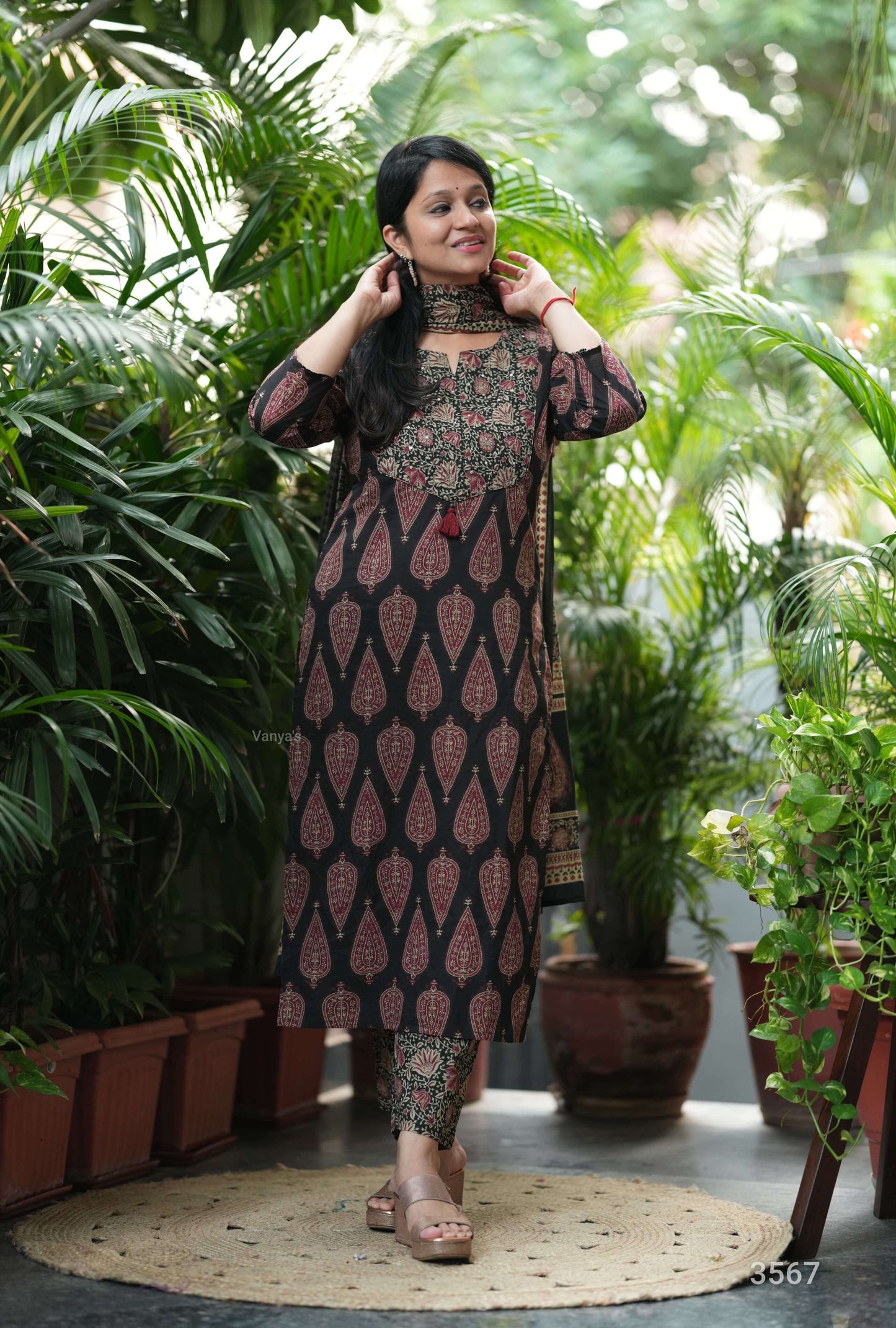 Proceline Ajrak Print