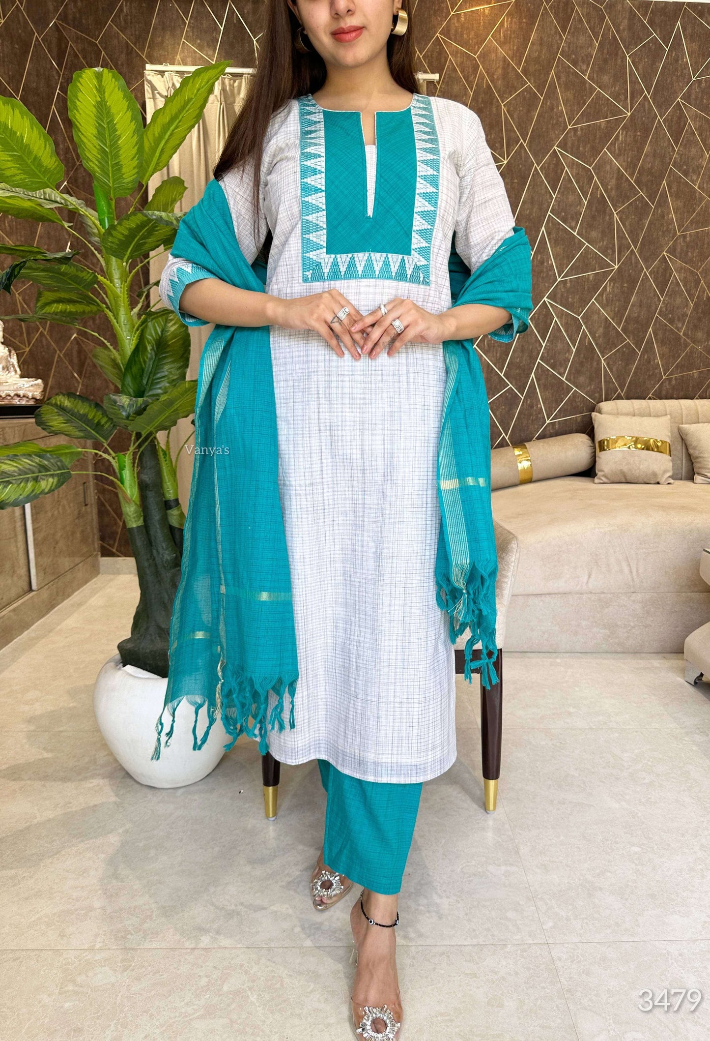 Green Mangalagiri Temple border