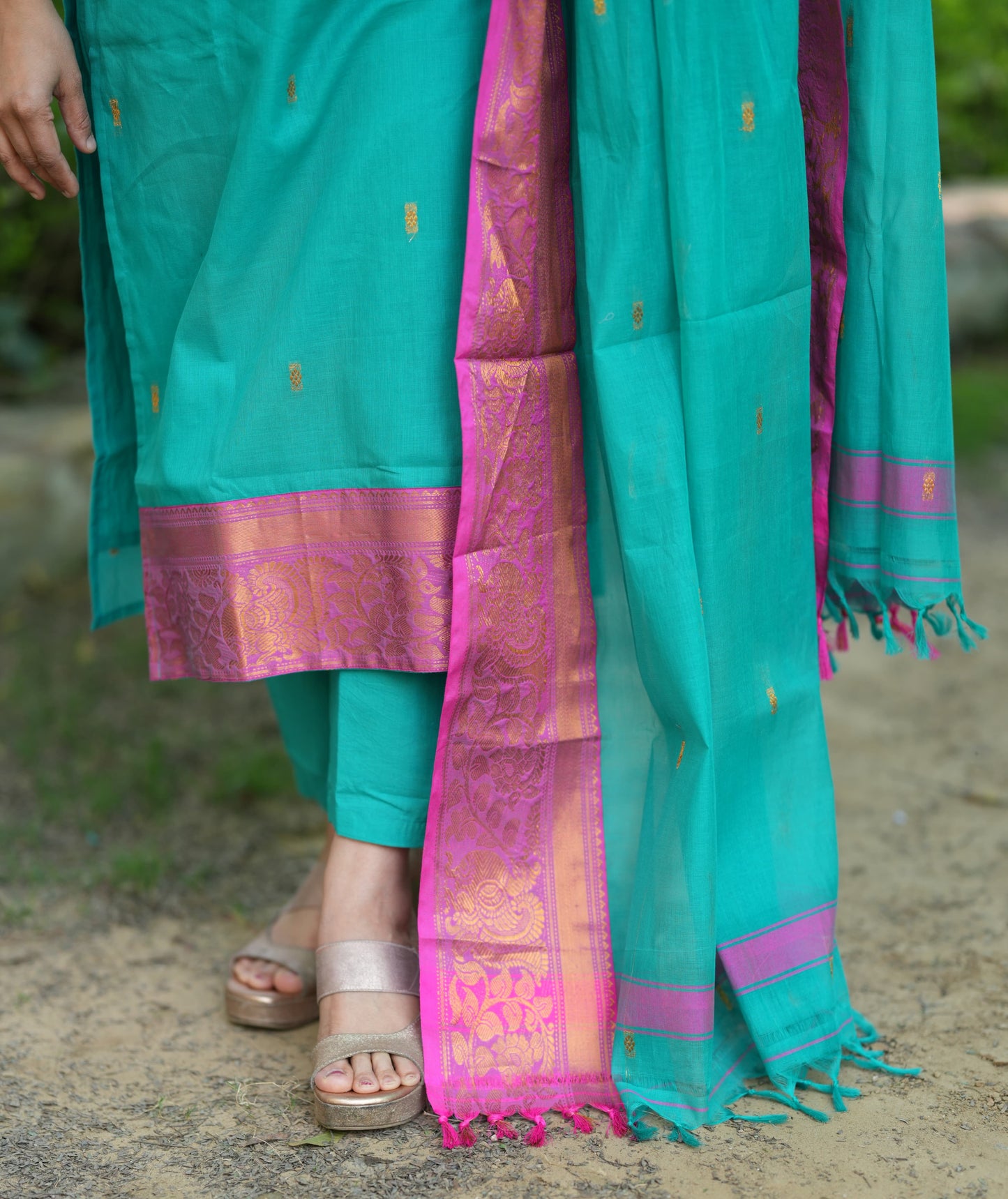 Kanchi Cotton Rama Blue
