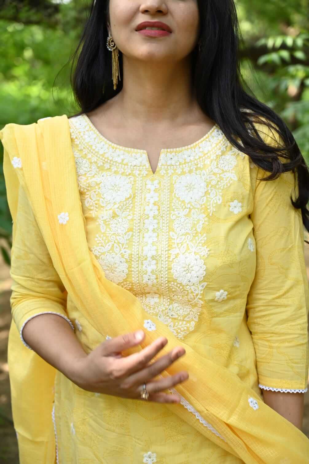 Hand Block Print - Yellow