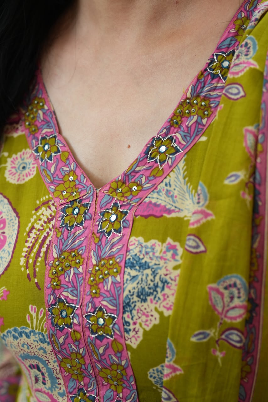 Parrot Floral print