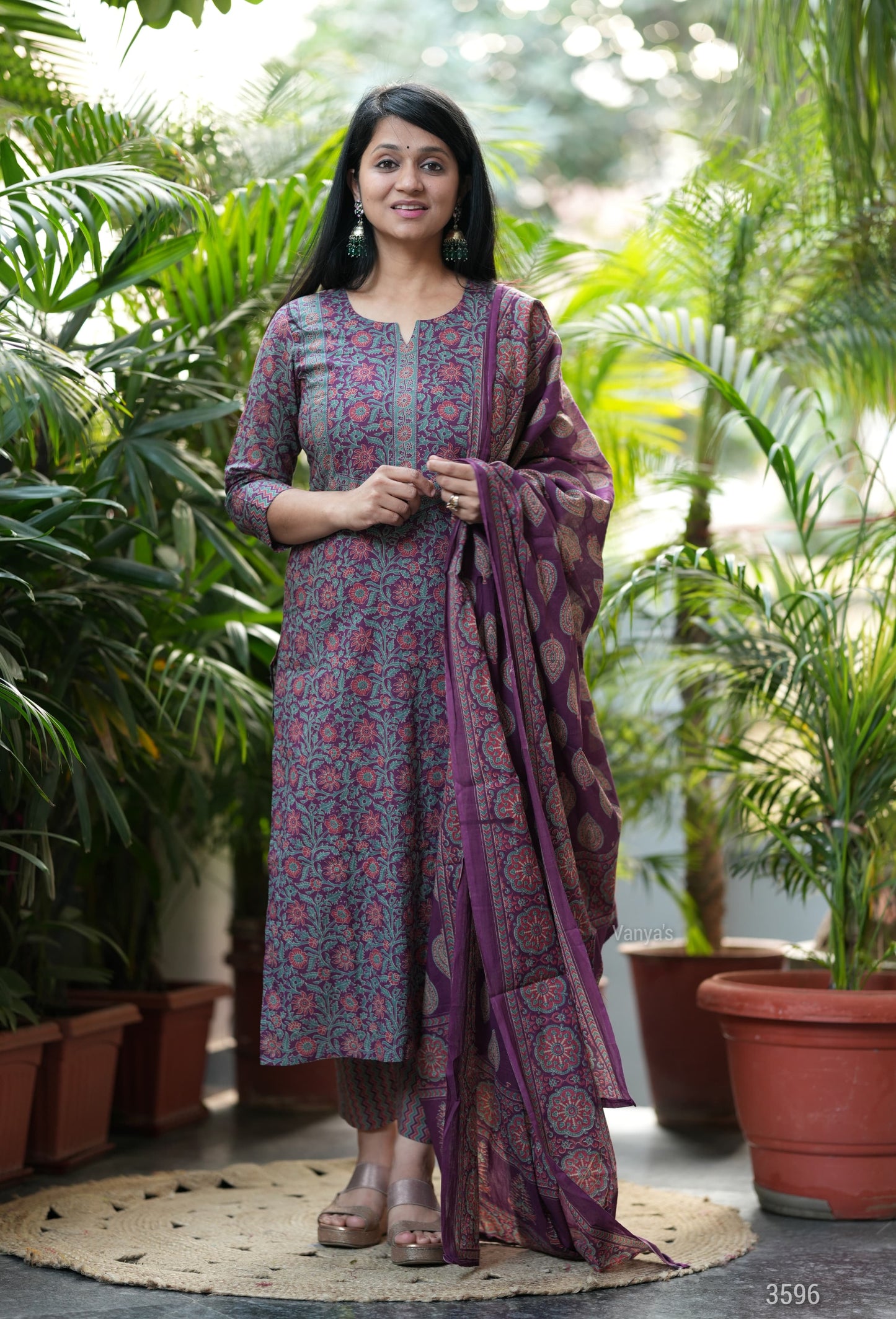 Purple Procelien Print